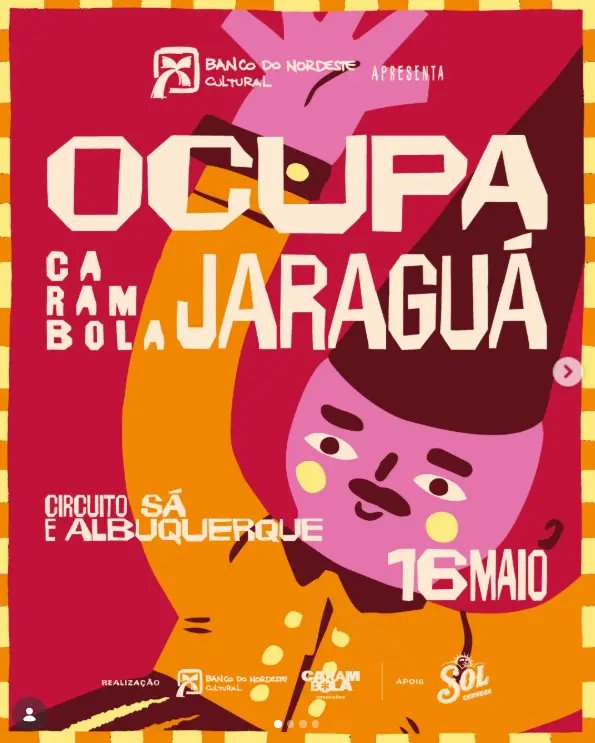 Gratuita e inédita, programação Ocupa Carambola Jaraguá – Circuito Sá e Albuquerque promove atividades culturais para toda a família em Maceió