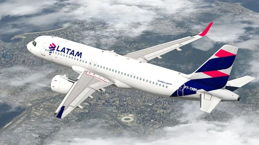 Latam bate recorde de passageiros em julho no Brasil