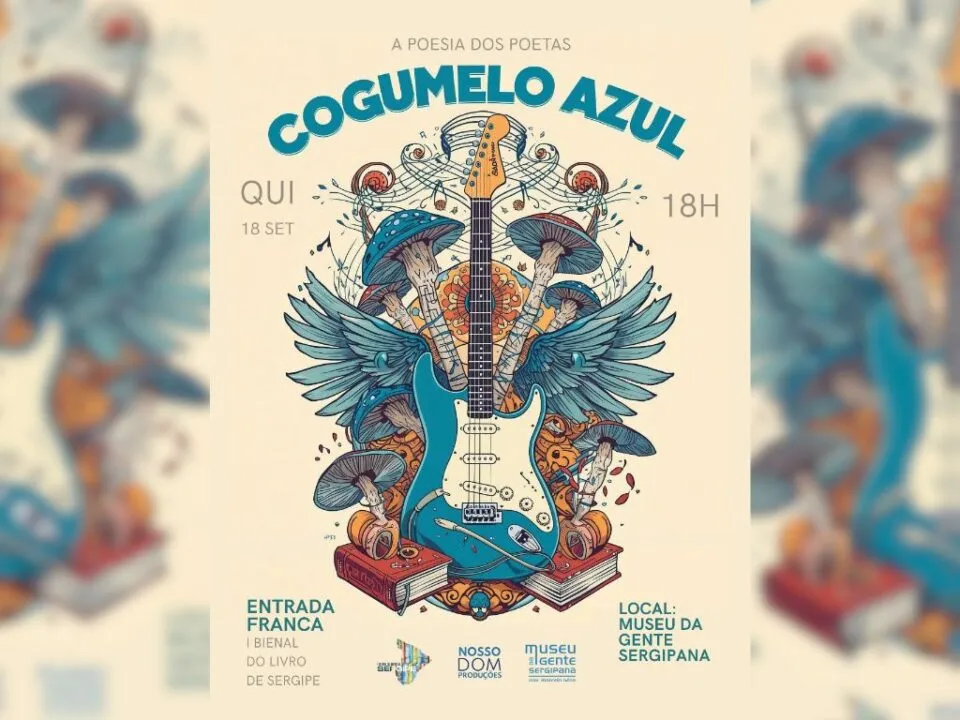 Cogumelo Azul apresenta show especial na I Bienal do Livro de Sergipe