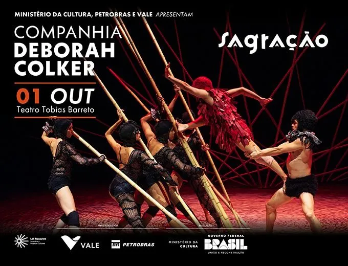 Espetáculo ‘Sagração’, de Deborah Colker, será apresentado em Aracaju no TTB