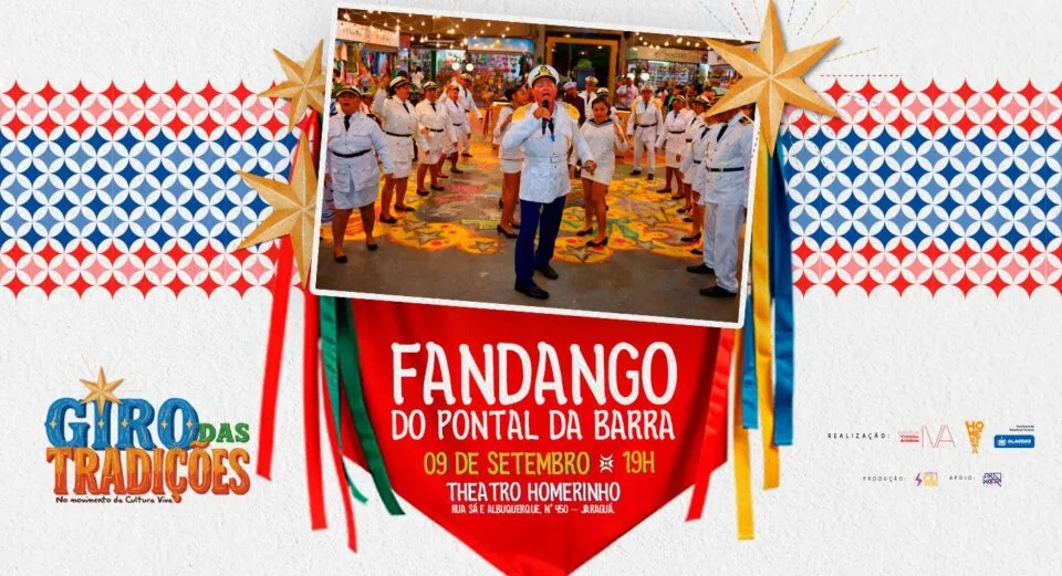 Fandango do Pontal da Barra é atração do Giro das Tradições no Theatro Homerinho