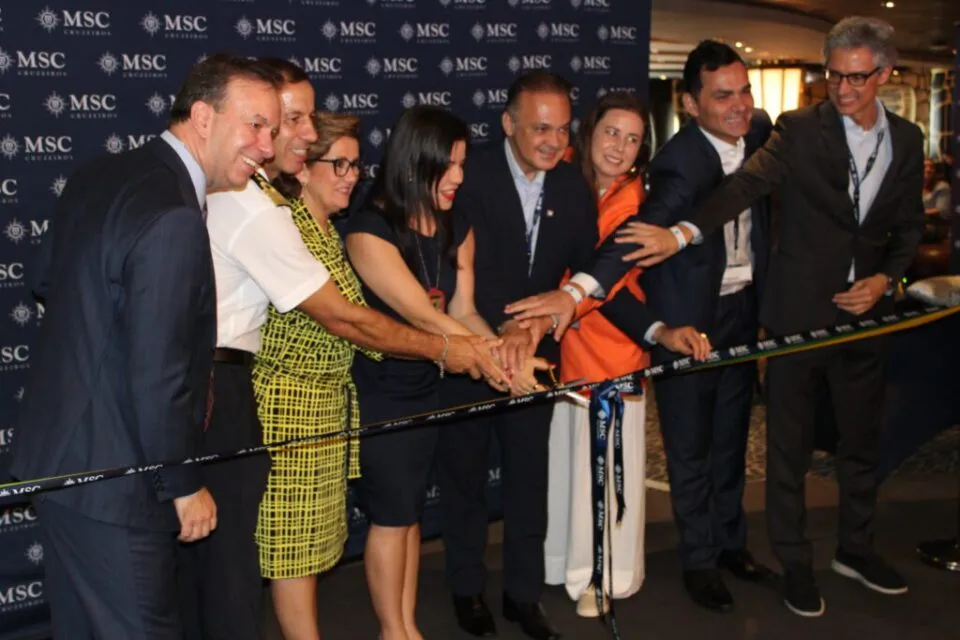 A bordo do Preziosa, MSC reúne agentes de viagens e autoridades na abertura da temporada; veja fotos - M&E
