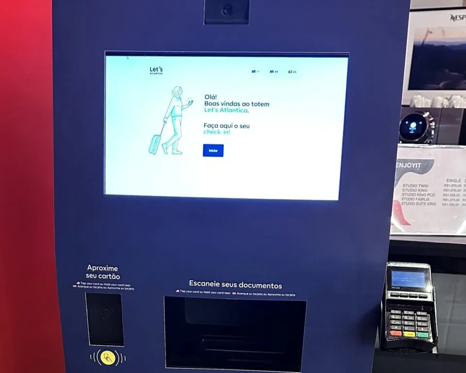 Atlantica instala totens de autoatendimento em seus hotéis