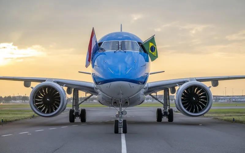KLM já conta com 25 Embraer E2 em sua frota