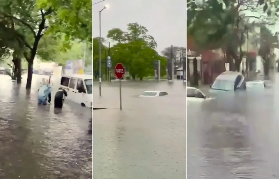 Temporal sem precedentes provoca caos e inundações em Buenos Aires