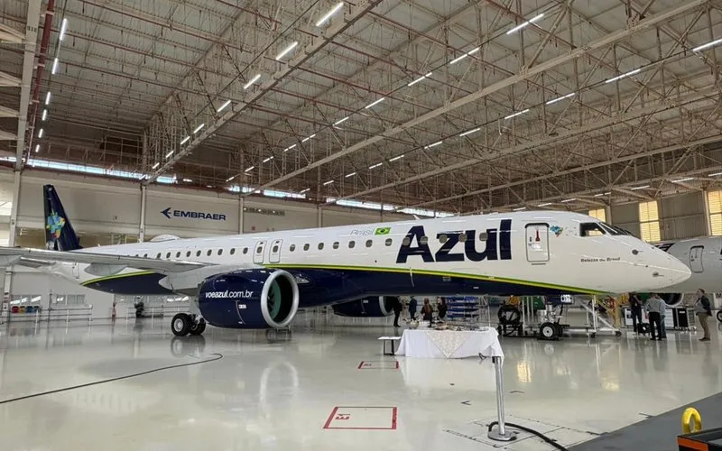 Azul incorpora mais um Embraer 195-E2 e avança na renovação de frota