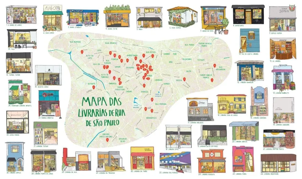 São Paulo lança Mapa das Livrarias de Rua com 37 endereços