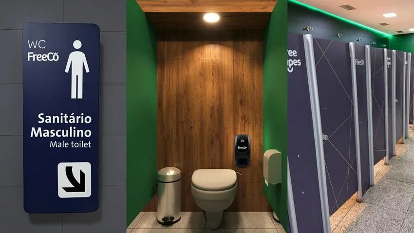 GRU Airport lança projeto inédito de banheiros patrocinados no Terminal 3