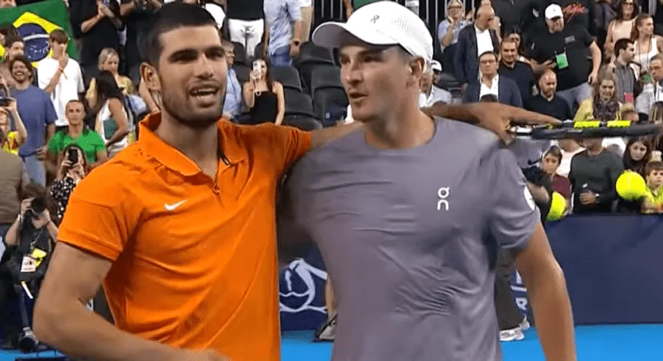 João Fonseca e Carlos Alcaraz vão disputar torneio exibição no Allianz Parque em 2026