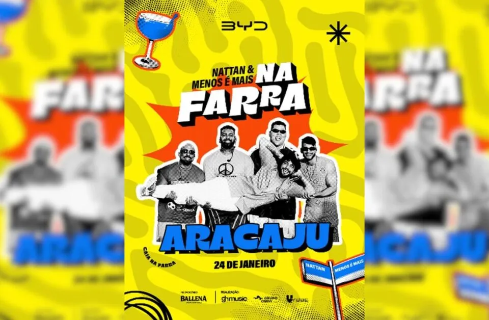 Nattan e Menos é Mais trazem o projeto ‘Na Farra’ para Aracaju