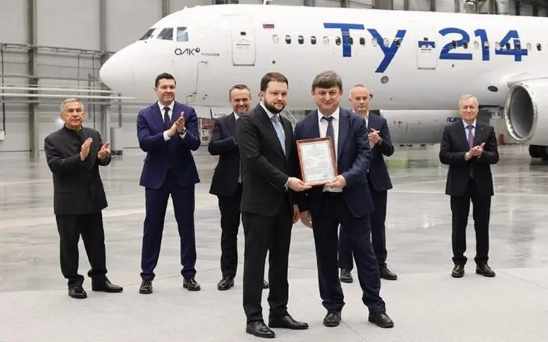 Rússia certifica Tupolev Tu-214 modificado