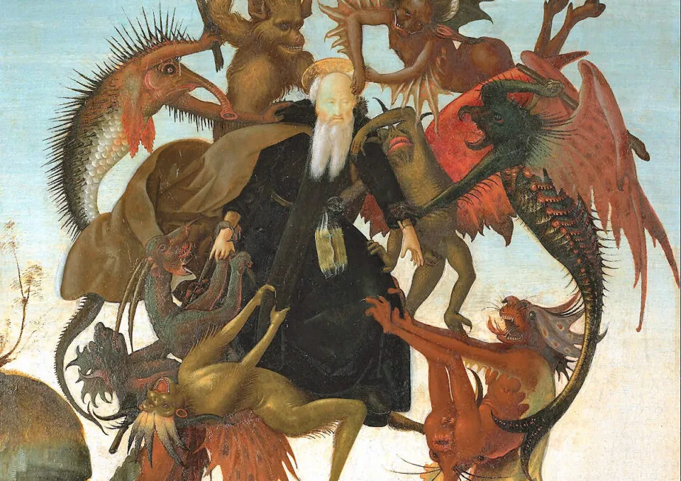 A primeira pintura de Michelangelo, criada quando ele tinha apenas 12 ou 13 anos, bem soturna