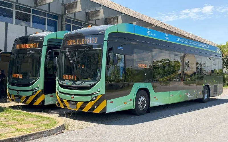 Aeroporto de Confins recebe primeiros ônibus elétricos