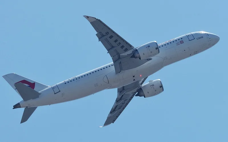 Avião chinês C919 avança em certificação na Europa