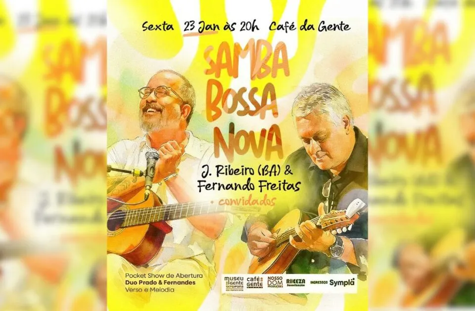 Café da Gente Sergipana abre temporada de shows com encontro de samba e bossa nova