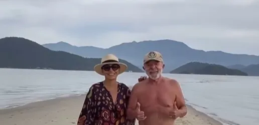 Em vídeo na praia, Lula prega contra ‘preconceito entre direita e esquerda’