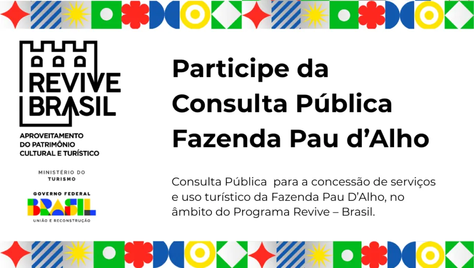 MTur prorroga prazo de consulta pública para concessão de área voltada ao turismo