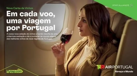 Nova carta de vinhos da TAP conecta passageiros ao enoturismo