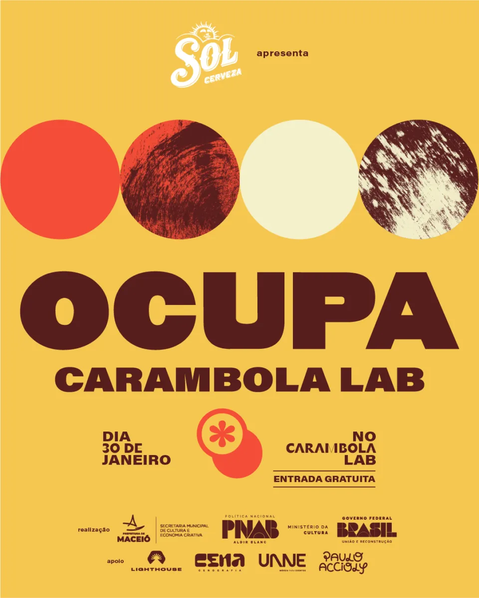 30/01: Ocupa Carambola Lab estreia em Maceió com ocupação artística multilinguagens