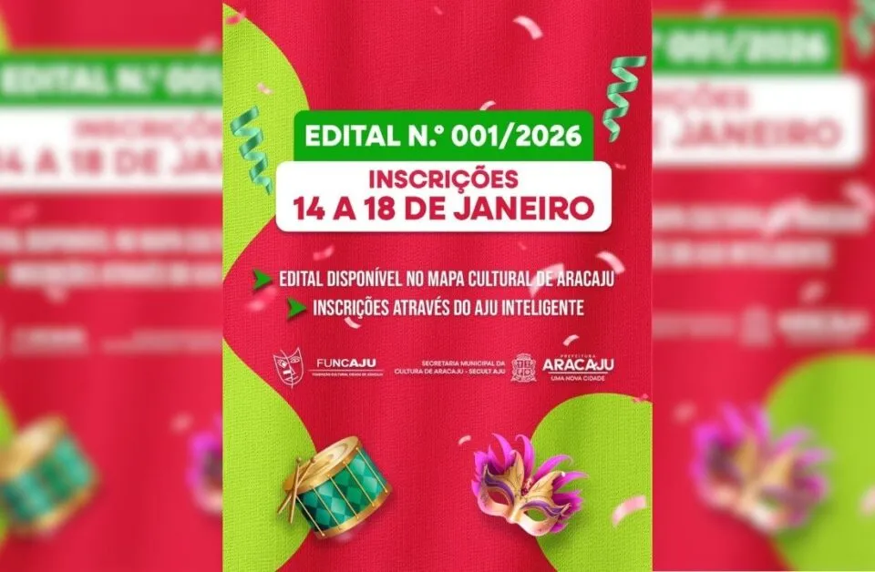 Prefeitura de Aracaju lança edital para seleção de blocos de carnaval de rua