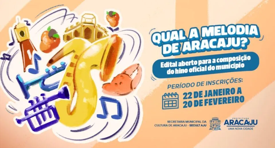 Prefeitura lança concurso para criação do hino oficial de Aracaju