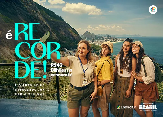 Embratur celebra recorde histórico de turistas internacionais em campanha criada pela Binder
