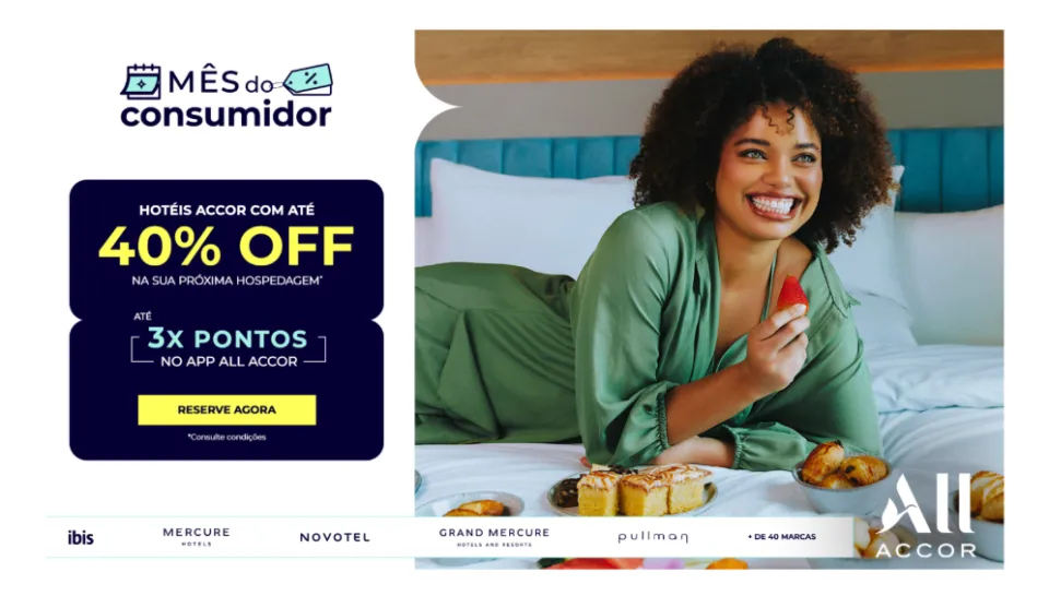 ALL Accor libera promoção com até 40% de desconto