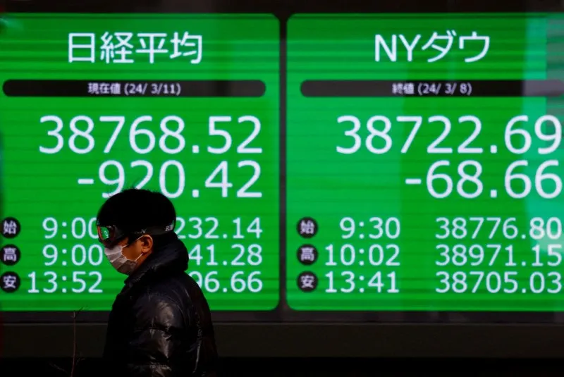 Bolsas asiáticas abrem negociações em baixa; Nikkei perde 2%