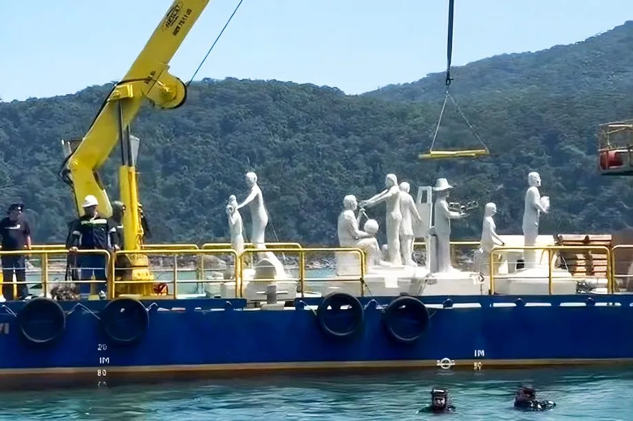 Guarujá ganha museu subaquático com esculturas