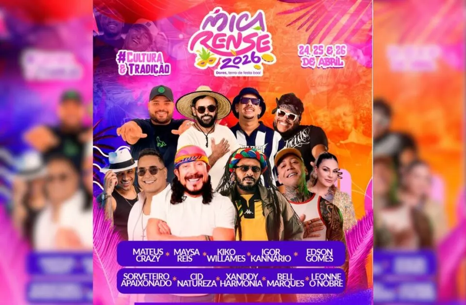 Micarense 2026 em N.Sra. das Dores terá Bell Marques, Igor Kannário e Xanddy Harmonia