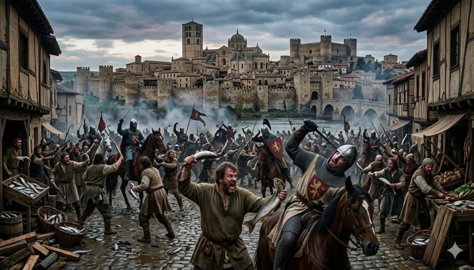 O Motim da Truta colocou plebeus contra a nobreza por causa de um único peixe