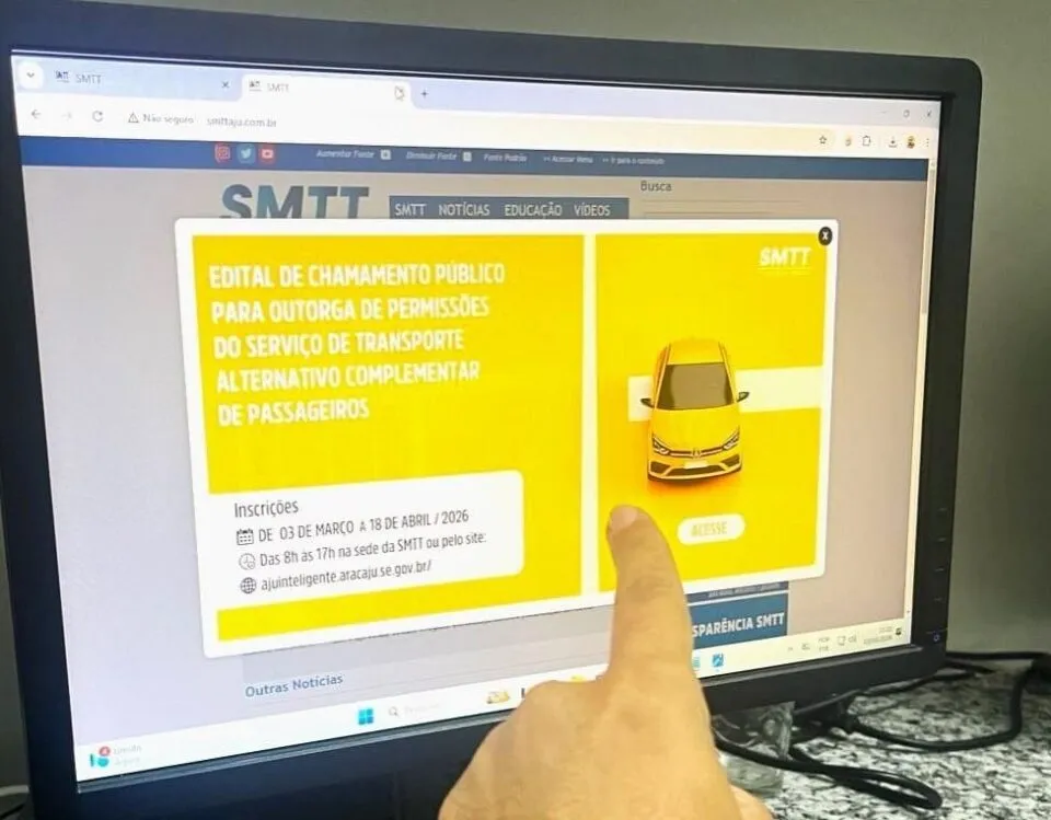 SMTT abre seleção para 289 permissões de transporte alternativo na Zona Sul de Aracaju