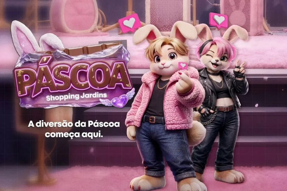 Shopping Jardins promove programação infantil de Páscoa com o personagem K-Coelho