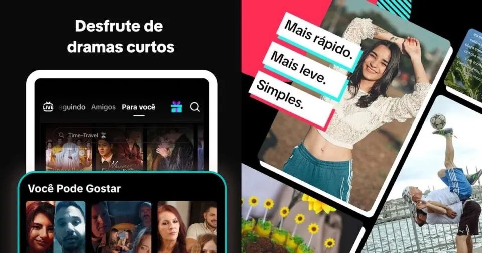 maratone dramas curtos no TikTok Lite