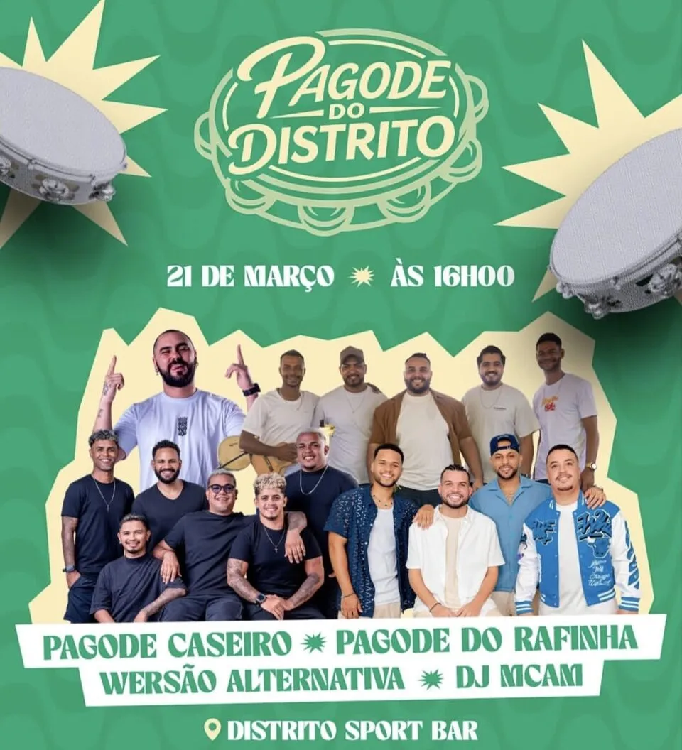 1ª edição do Pagode do Distrito garante experiência animada e inesquecível para o público