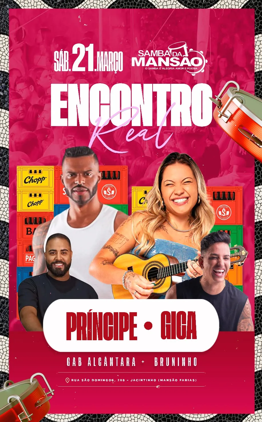 Samba da Mansão realiza edição ‘Encontro Real’ e arrecada alimentos para Mesa Sesc Brasil