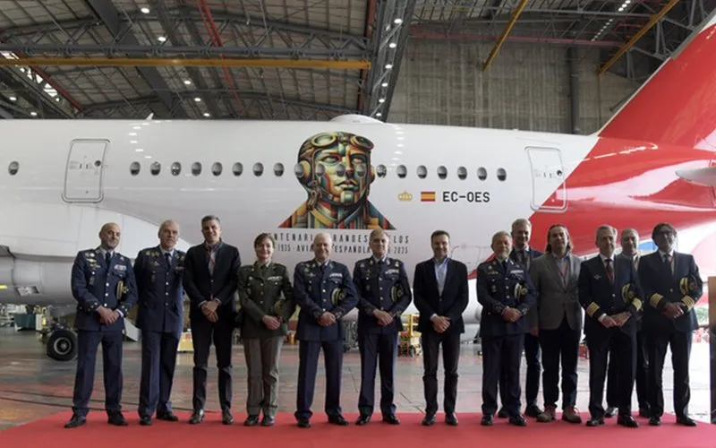 Airbus A350 da Iberia celebra 100 anos dos voos históricos espanhóis