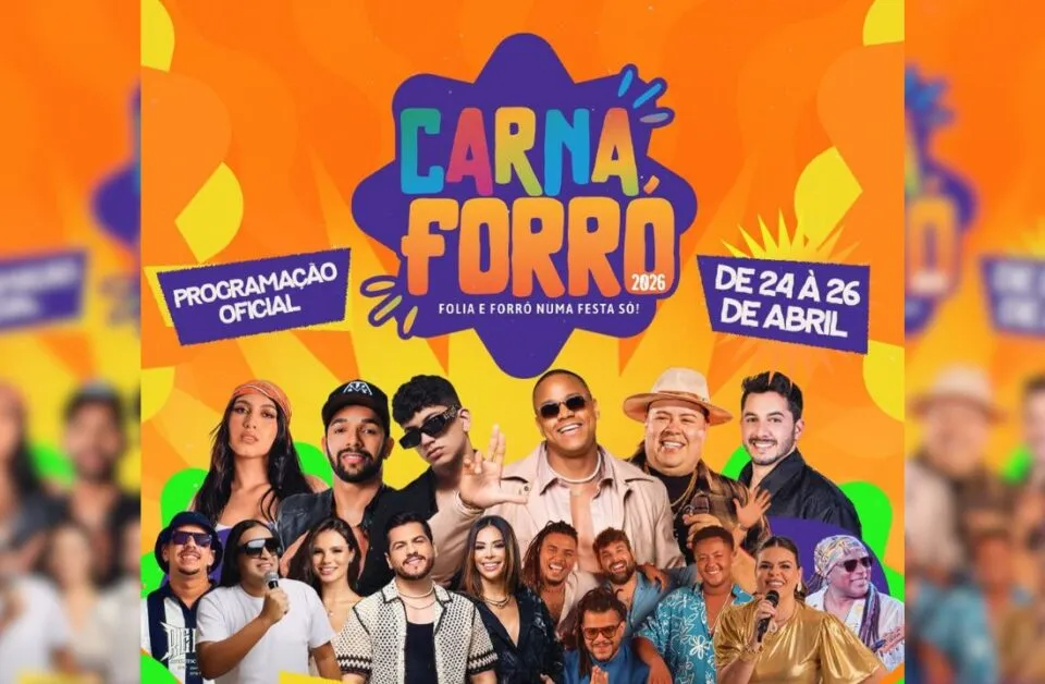 Carnaforró 2026 em Nossa Senhora da Glória: confira a programação completa