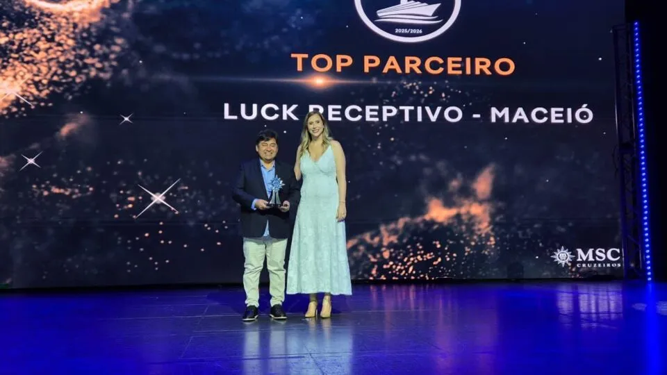 Luck Receptivo Maceió é premiada como Top Parceiro da MSC