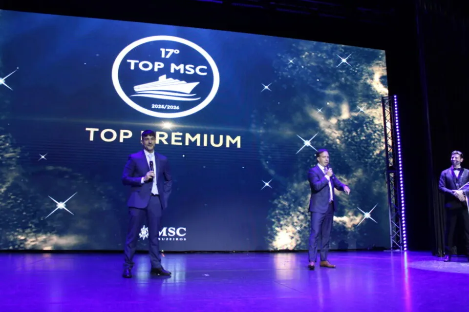 MSC Cruzeiros anuncia 6 navios e reforça temporada 2026/2027 durante premiação