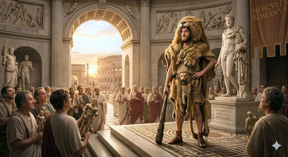 Por que historicamente o nome do imperador Cmodo no transcendeu muito?