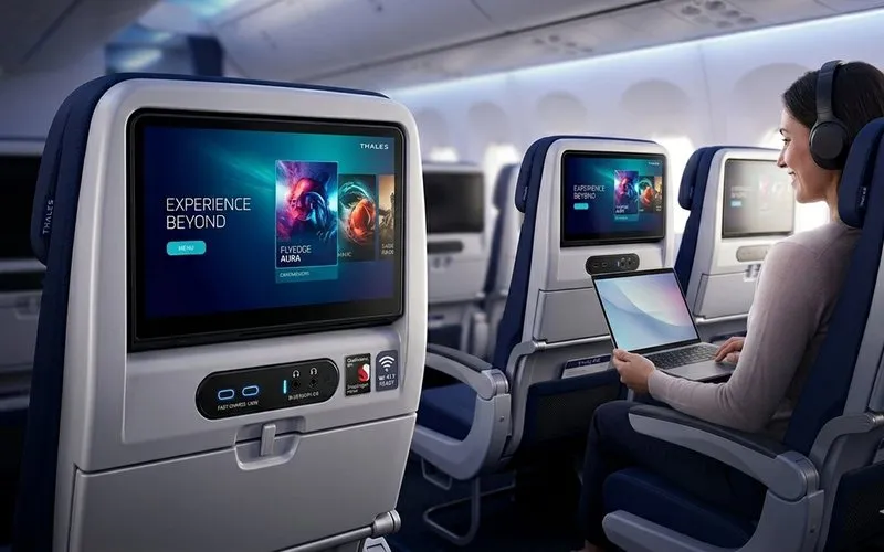 Thales apresenta sistema de entretenimento de bordo de última geração
