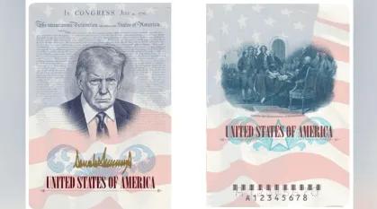 Trump estampa passaportes e amplia presença em símbolos oficiais dos EUA