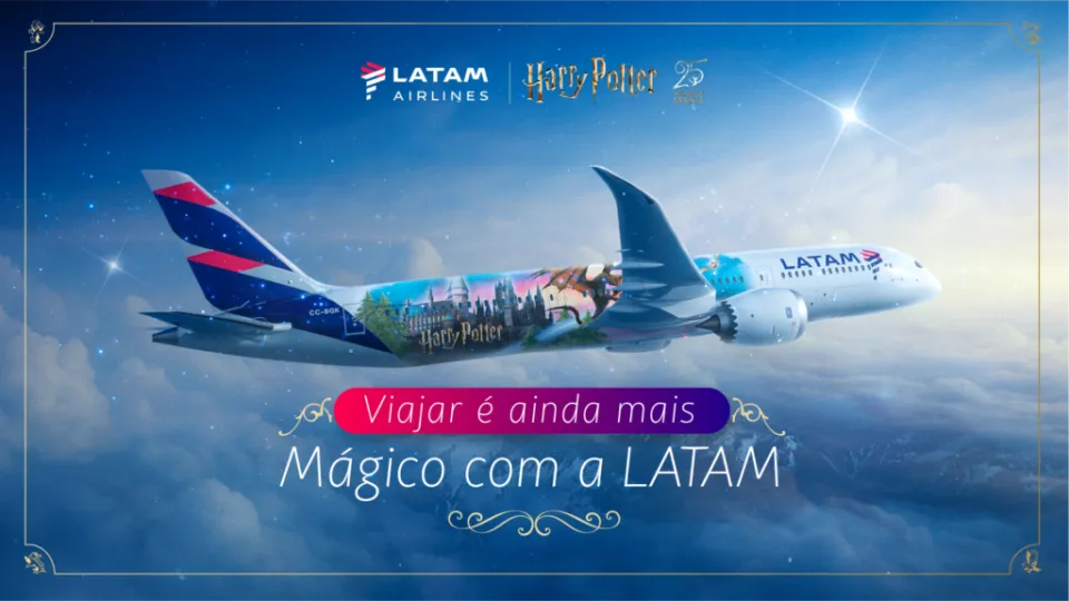 Voo temático de Harry Potter chega à LATAM em rota para Orlando