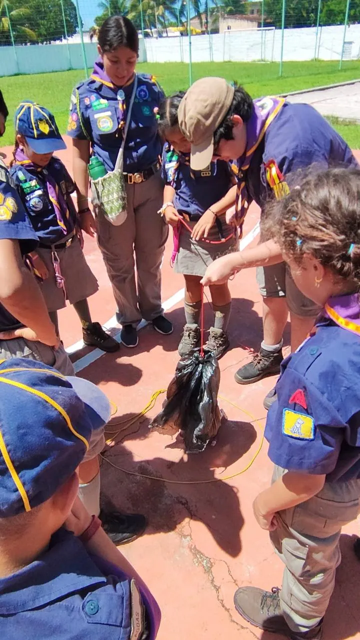 Escotismo em ação: Grupo MUTUM promove manhã de atividades na Ponta Verde neste domingo