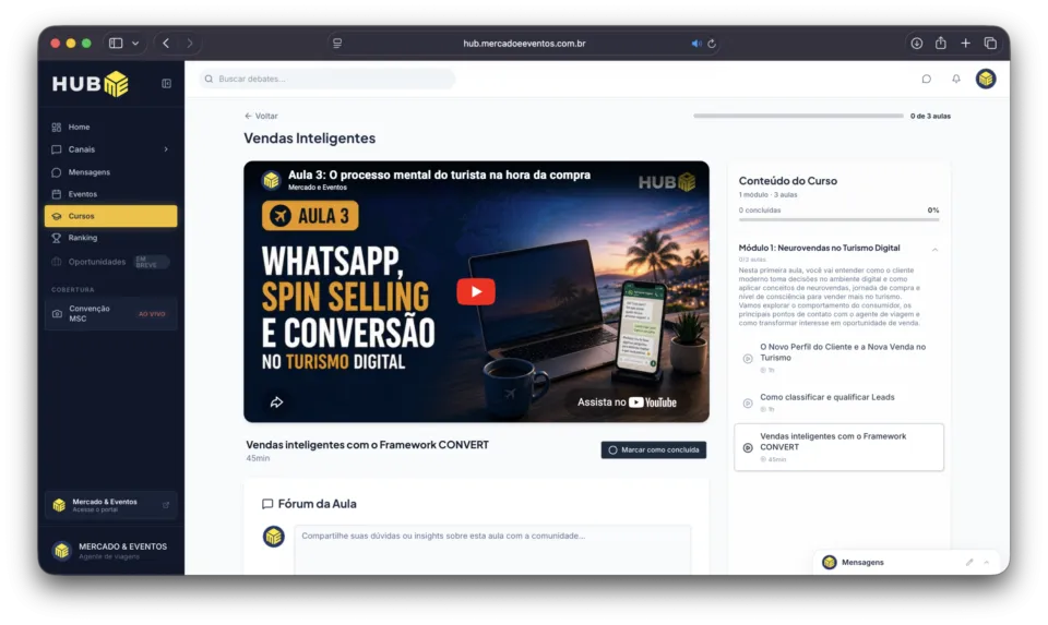 ‘Está caro’ não é sobre preço, diz aula do HUB ME sobre vendas no turismo; entenda