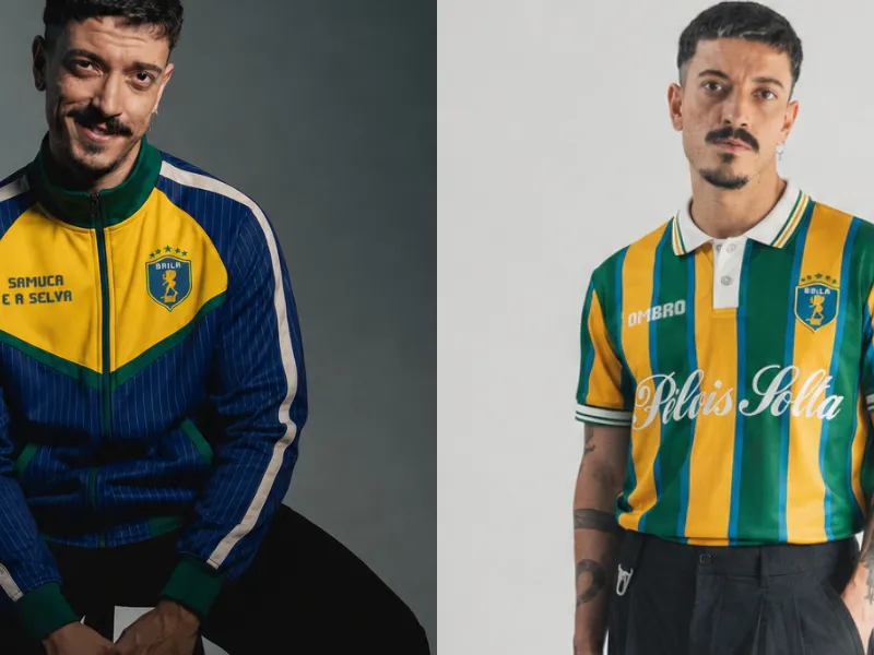 Banda paulista Samuca e a Selva lança coleção de roupas que remete à Copa do Mundo 2026