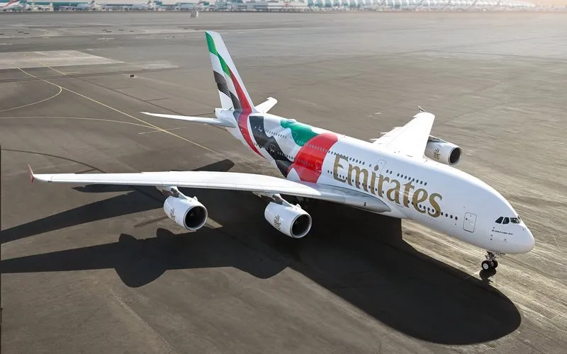 Bandeira dos Emirados é estampada em Airbus A380 que pode vir ao Brasil