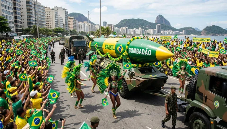 Como seria o lanamento da primeira ogiva nuclear brasileira?