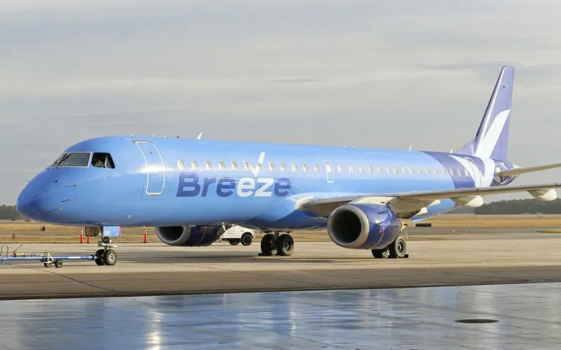 Do mesmo fundador da Azul, Breeze Airways irá aposentar aviões da Embraer